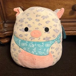 Authentic 14” Rosie Squishmallow w/ bandana